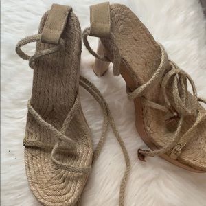 Summer ankle wrap heels